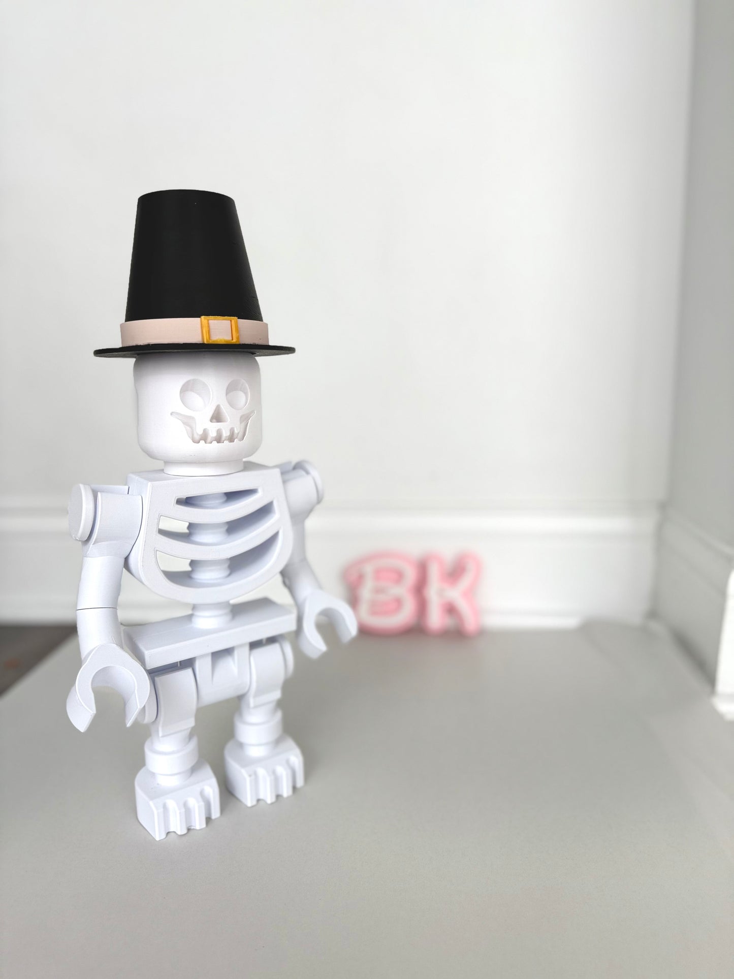 3D Printed Skeleton ACCESSORIES for Brick Figurines: Customize Mega Minifigures
