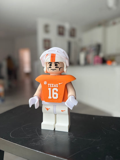 Personalized 3D Printed Football Player Figurine with Accessories - Custom Sports Collectible