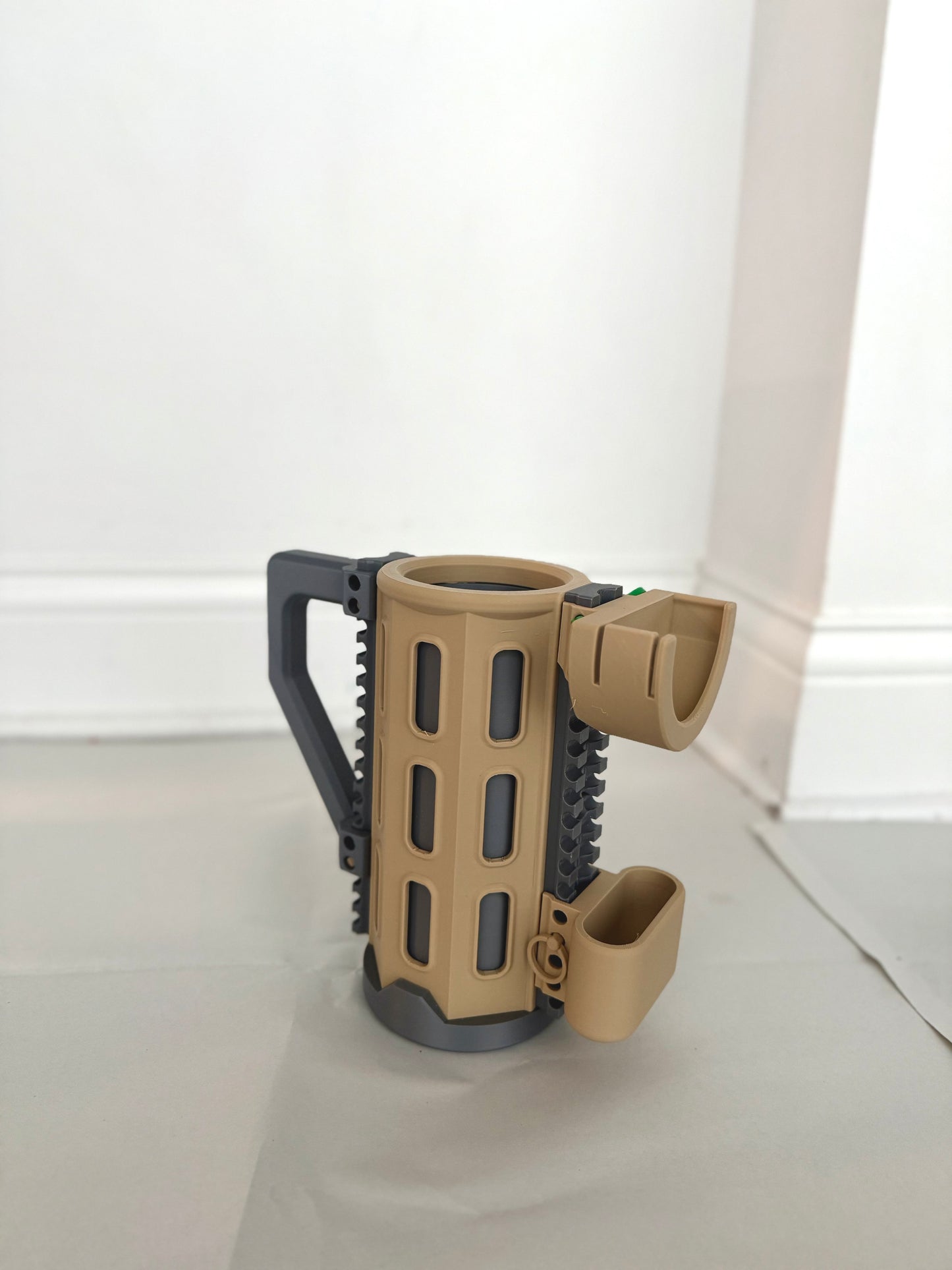 War-Style Cup Holder with Modular Storage | Custom Grenade-Style Drink Holder