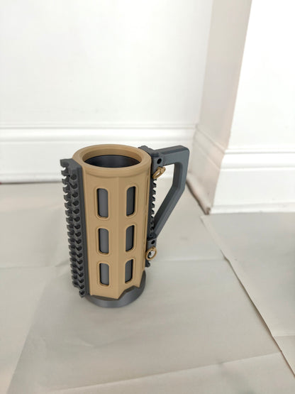 War-Style Cup Holder with Modular Storage | Custom Grenade-Style Drink Holder
