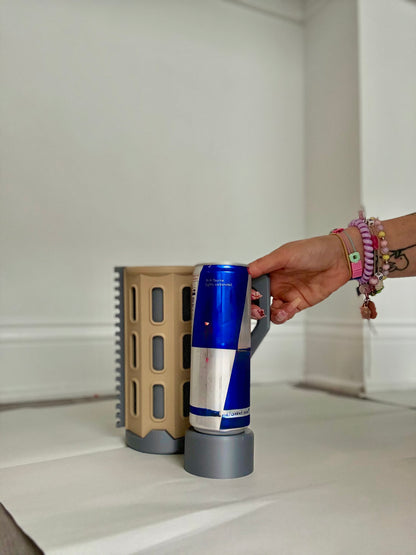 War-Style Cup Holder with Modular Storage | Custom Grenade-Style Drink Holder