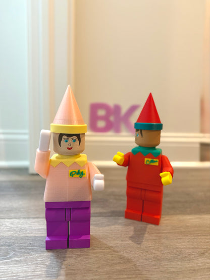 Custom Brick-Style 'Elf on Shelf'-inspired Buddy – 3D Printed & Fully Personalized