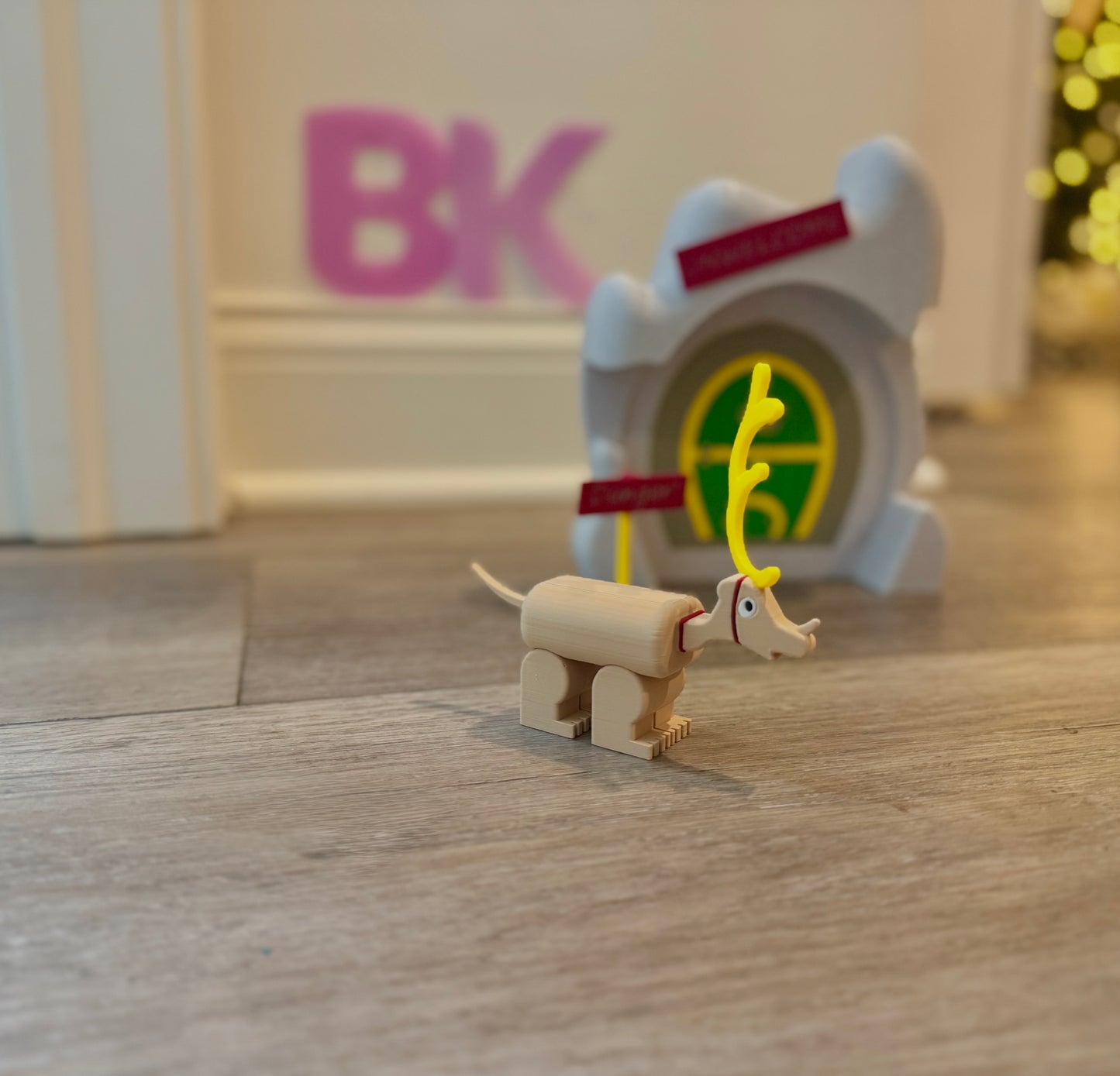 3D Printed Grinch & Max Brick-Style Lair Set – Complete Christmas Display