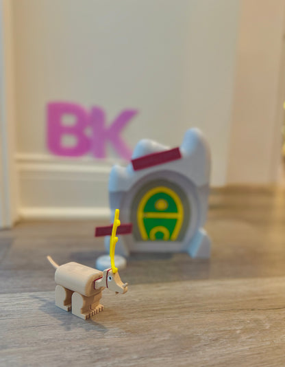 3D Printed Grinch & Max Brick-Style Lair Set – Complete Christmas Display