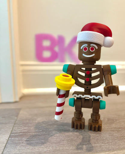 Inspired by our ~Iconic~ Halloween Brick Style Skeleton Figure – the Gingerbread Skeleton Brick Buddy!