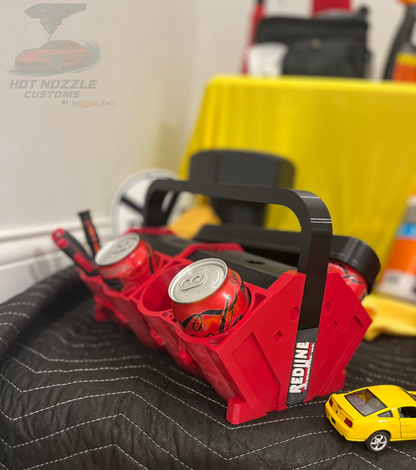 V8 Engine Can Holder: Car Enthusiast Garage Decor - PETG | FREE Headers | Matching Cup