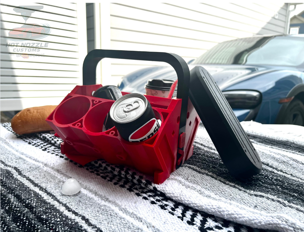 V6 Engine Can Holder: Custom Automotive Gift for Car Enthusiasts | FREE Headers | Matching Cup