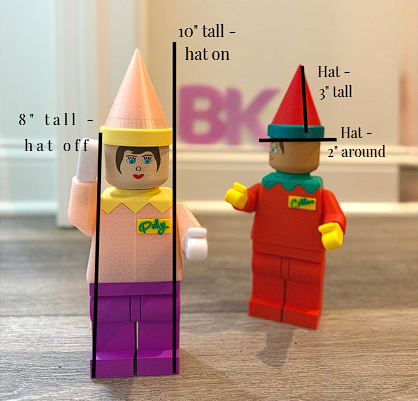 Custom Brick-Style 'Elf on Shelf'-inspired Buddy – 3D Printed & Fully Personalized