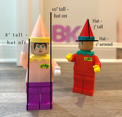 Custom Brick-Style 'Elf on Shelf'-inspired Buddy – 3D Printed & Fully Personalized