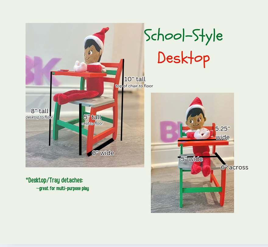 3D Printed Props & Accessories for your Elf Visitor | Plushie Elf Accessories -- Resizable