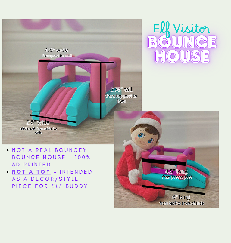 3D Printed Props & Accessories for your Elf Visitor | Plushie Elf Accessories -- Resizable