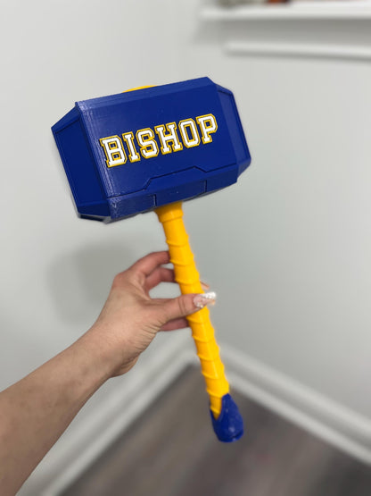Personalized 3D Printed Thor-Inspired Display Hammer: Customizable Team Colors, School Spirit, Veterans
