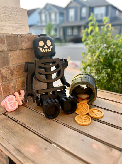 3D Printed Skeleton ACCESSORIES for Brick Figurines: Customize Mega Minifigures