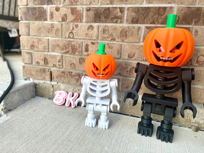 Articulated 3D Printed Skeleton Figurine - Mega Accessories! (SOLD SEPARATE)- Posable Brick-Style Display Piece for Collectors