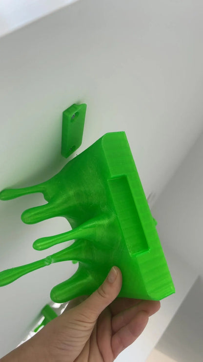3D Printed Slime Drip Shelves: Eerie Kids or Game Room Decor, Set of 3