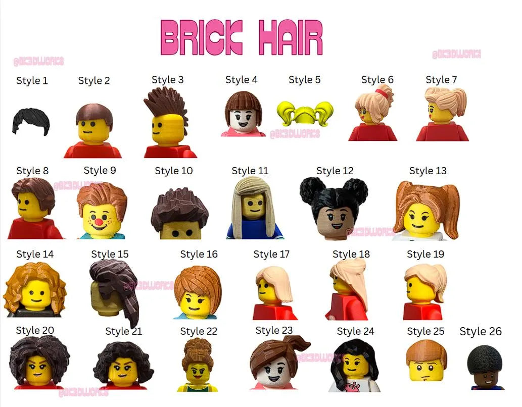 Personalized 3D Printed Brick-Compatible Minifigure - Custom Design Your Own Unique Character