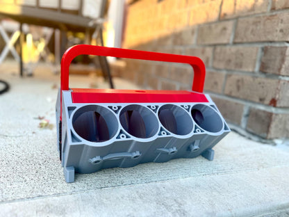 V8 Engine Can Holder: Car Enthusiast Garage Decor - PETG | FREE Headers | Matching Cup