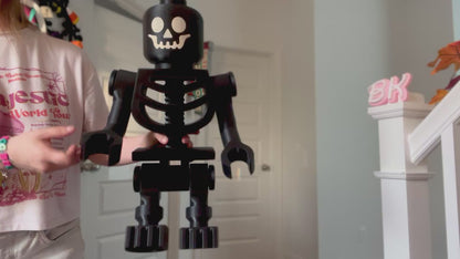 Articulated 3D Printed Skeleton Figurine - Mega Accessories! (SOLD SEPARATE)- Posable Brick-Style Display Piece for Collectors