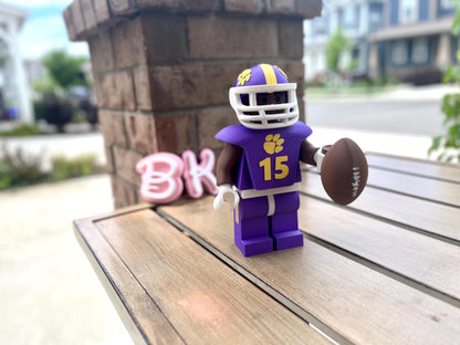 Personalized 3D Printed Football Player Figurine with Accessories - Custom Sports Collectible