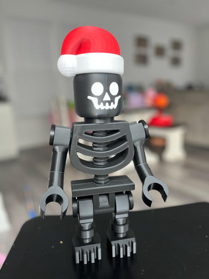 Articulated 3D Printed Skeleton Figurine - Mega Accessories! (SOLD SEPARATE)- Posable Brick-Style Display Piece for Collectors