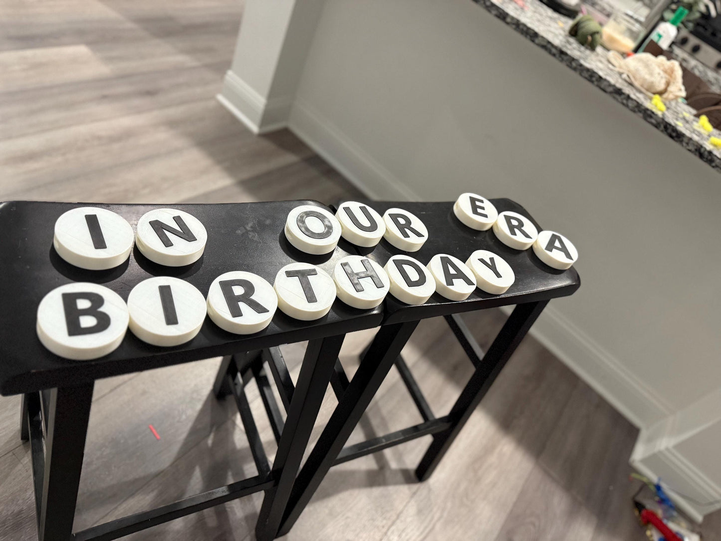 Personalized Jumbo 3D Printed Friendship Bracelet Beads - Custom Letters & Shapes for Creative Eco-Friendly Decor